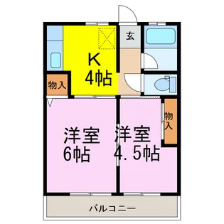 Kコーポ【2階】の間取り