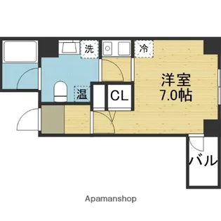エンプレス上本町【8階】の間取り