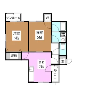ハイツウィング金子【2階】の間取り