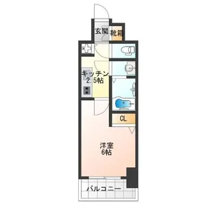 アドバンス難波南ワイズ【13階】の間取り