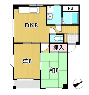 金子マンション【1階】の間取り