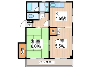 メゾンドカルムD【1階】の間取り
