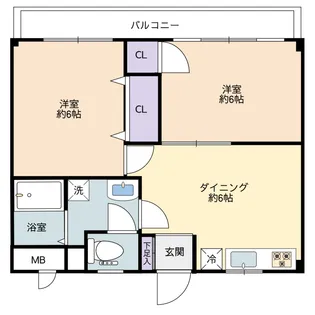 アネックスセイザン【2階】の間取り