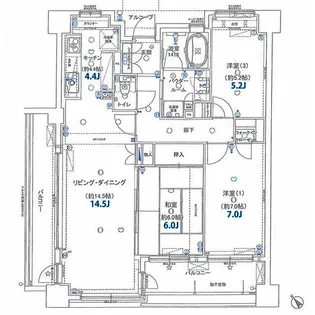 グランフォセット新白河【2階】の間取り
