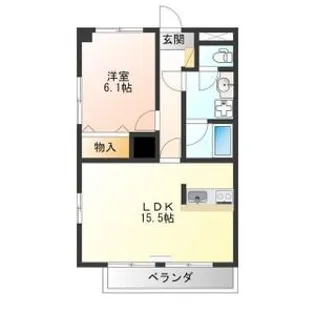 ベリエ京町【4階】の間取り