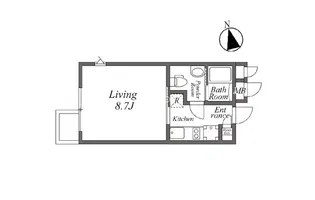 ARISTO白金高輪【4階】の間取り