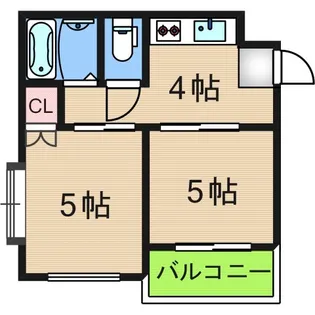 フレンドハイツ【4階】の間取り