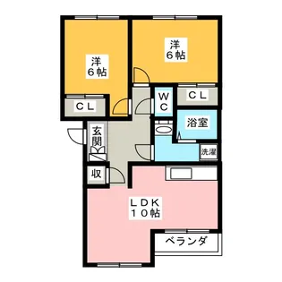 ベルグレイス【2階】の間取り