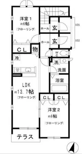 セリゼ【1階】の間取り