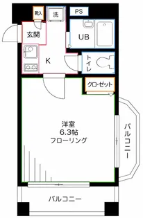 パレステージ西国分寺【2階】の間取り