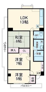 エリントンヒル国府台【3階】の間取り