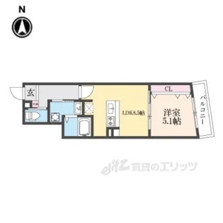 パウゼ伏見STA.【3階】の間取り