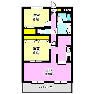 リジョンC棟【1階】の間取り