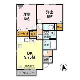 カトルセゾン【1階】の間取り