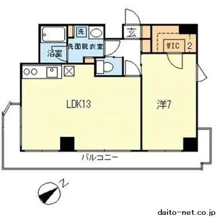 サンフォニー梶ヶ谷【7階】の間取り