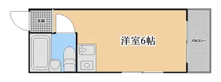 ハートイン竹田町【2階】の間取り