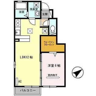 レーブ ルミエール【1階】の間取り