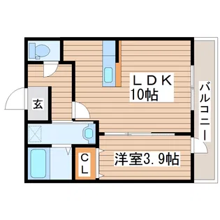 Wisteria森林公園【1階】の間取り