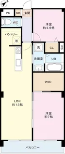 エクレール国領【3階】の間取り