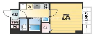 セレナ大阪天満宮【10階】の間取り