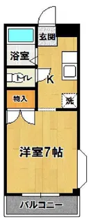 沼尻ハイツC棟【1階】の間取り