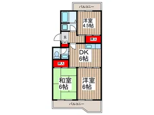 メゾンサンヒルズ【2階】の間取り