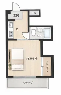 シティーハイツ福島【2階】の間取り