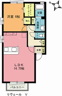 リヴェールV【1階】の間取り