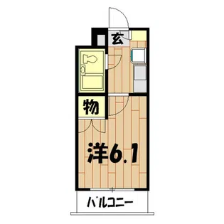 ユーコート三ツ境【2階】の間取り