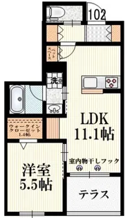 アミ・フルール【1階】の間取り