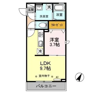 GRANDFORT CHOEI【3階】の間取り