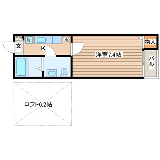 Corp.RIC【2階】の間取り