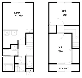 LALA FLAT【1階】の間取り