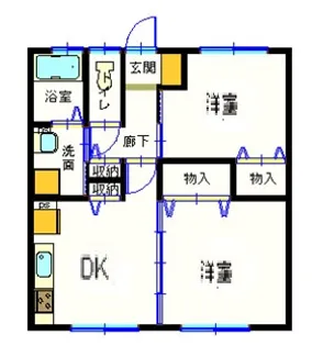 スタイリッシュI【2階】の間取り