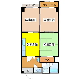 文京パセオ【1階】の間取り