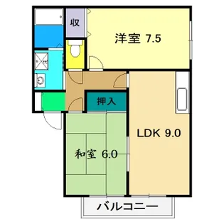 コンフォールチカミ【1階】の間取り