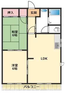 サンシャインハイム【1階】の間取り
