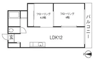 第三セントラル【4階】の間取り