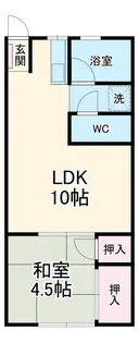 KAINOS袖ヶ浜【1階】の間取り