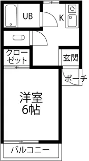SEIN HASHIBA(ザイン ハシバ)【2階】の間取り
