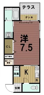 エモン山科【1階】の間取り