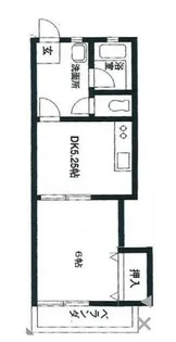 キャッスルマキ1号棟【1階】の間取り