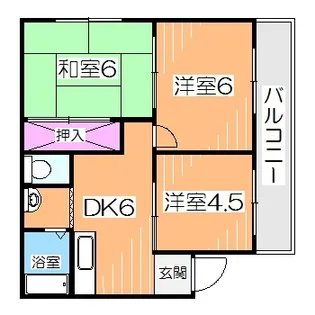 リオーラ堺【4階】の間取り