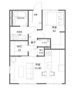 プラザ碧A【1階】の間取り