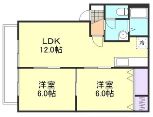 ゴールドクレスト【2階】の間取り