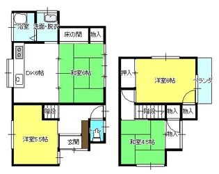 埼玉県入間郡毛呂山町前久保南1【一戸建】の間取り