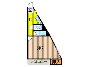 ハレ ナネア【2階】の間取り
