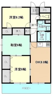 ライブリーYMK【1階】の間取り