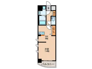 セレッソコ-ト上本町EAST【5階】の間取り