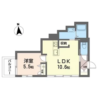 アルマン鵠沼【2階】の間取り